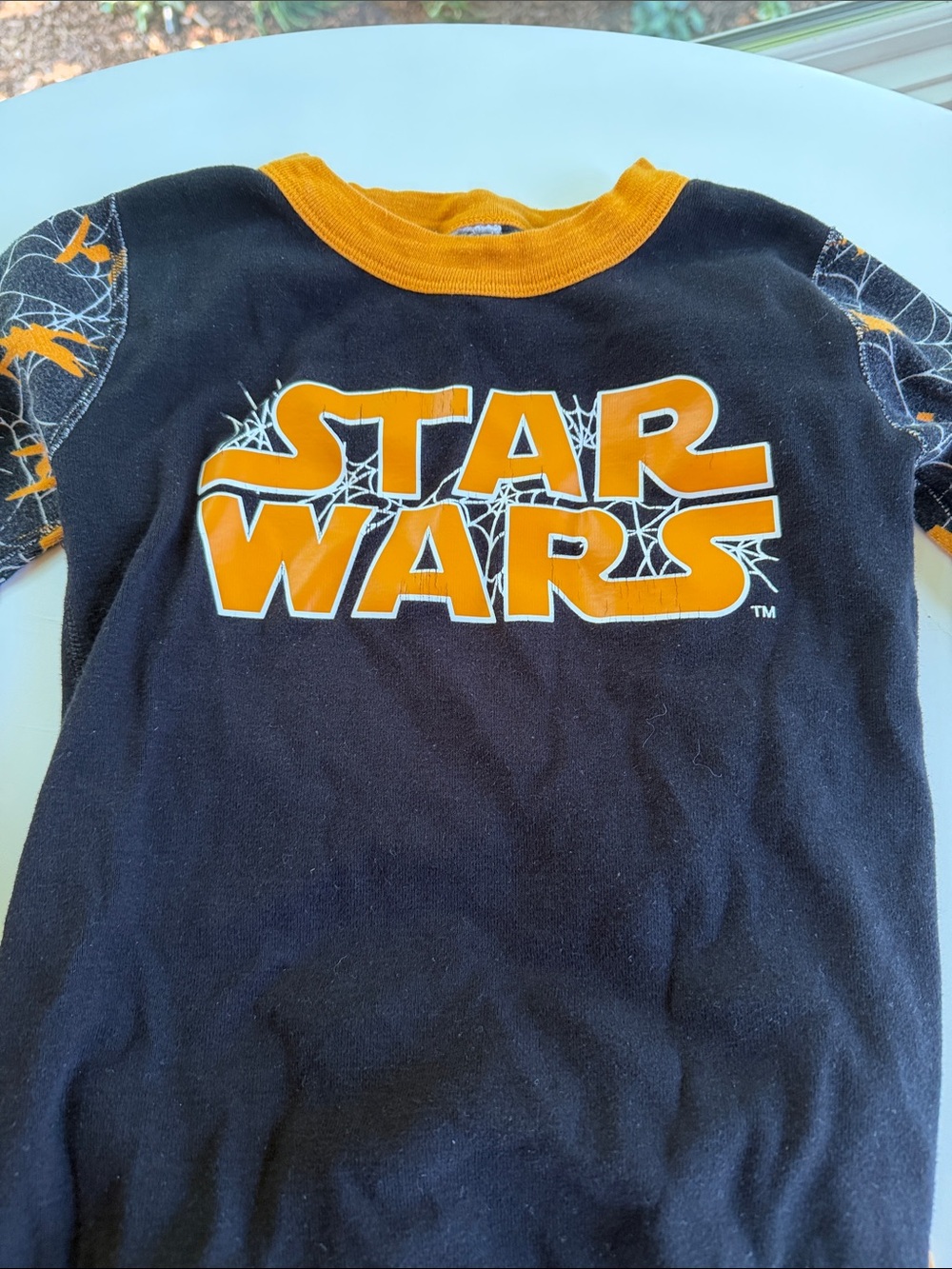 Hanna Andersson Black and Orange Star Wars Kids Pajama Set - Picture 4 of 4